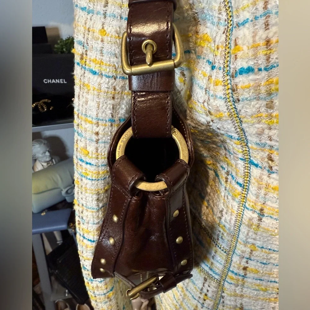 🤎Great USED Condition Kenneth Cole New York Shoulder Bag W/Small Dustbag. - Picture 2 of 5